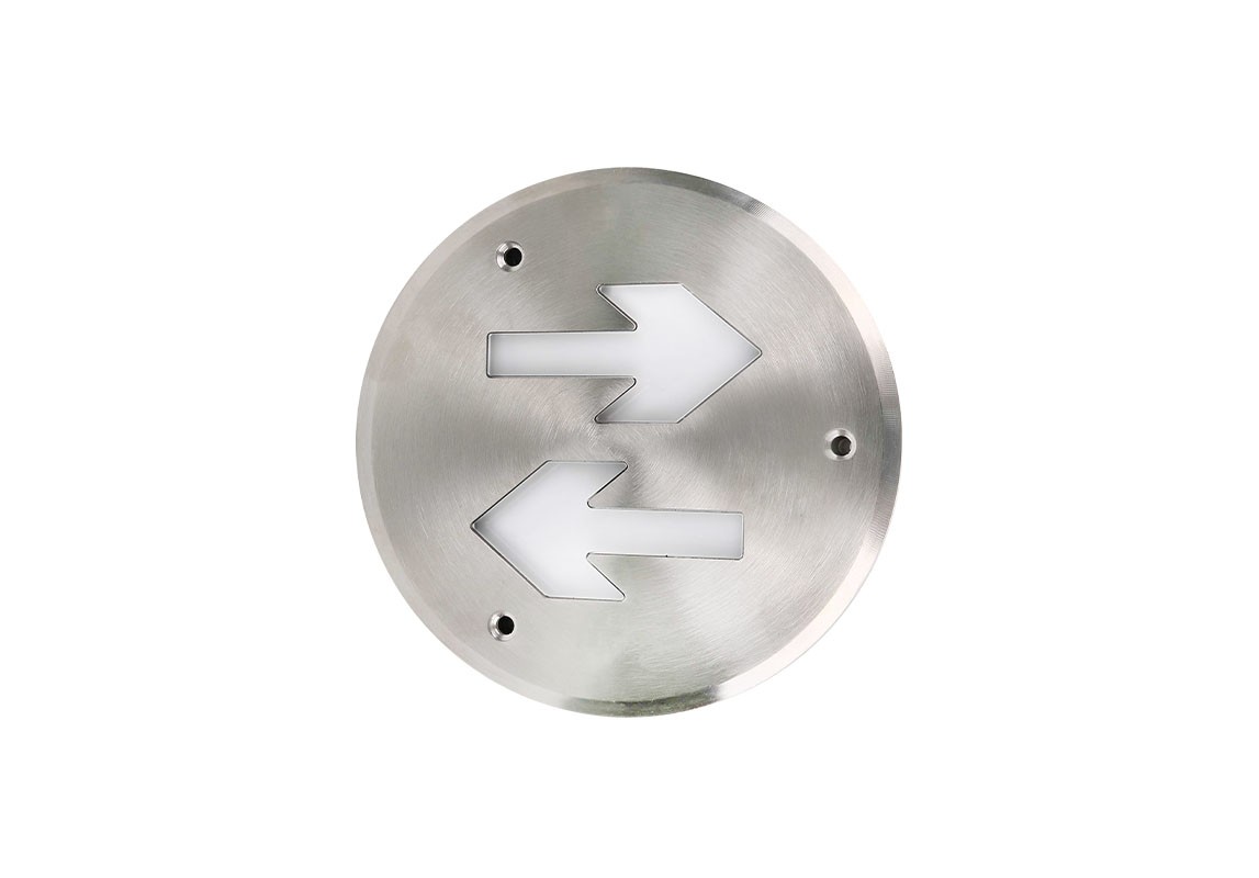 不銹鋼雙向指示地埋燈（斜邊） |  ZS-BLJC-1LRE1 0.3W-178GX-2111